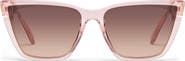 QUAY Call The Shots 54mm Gradient Cat Eye Sunglasses