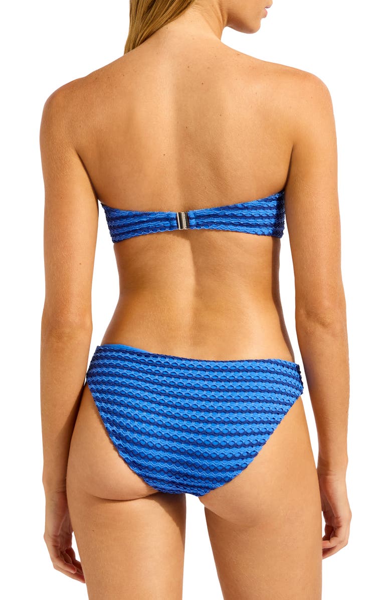Seafolly Bustier Bandeau Bikini Top, Alternate, color, Sapphire