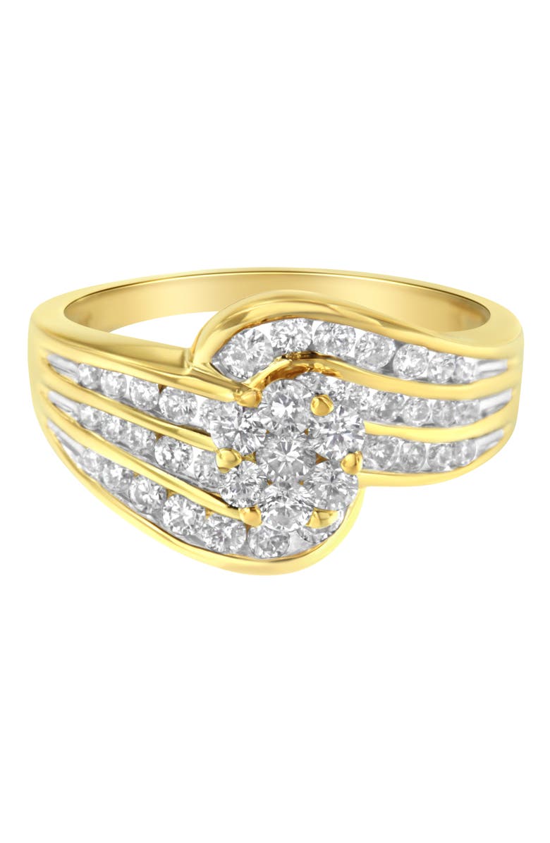 Haus of Brilliance 14K Yellow Gold 1 1/2 Cttw Diamond Cocktail Bypass Ring, Main, color, Yellow Gold