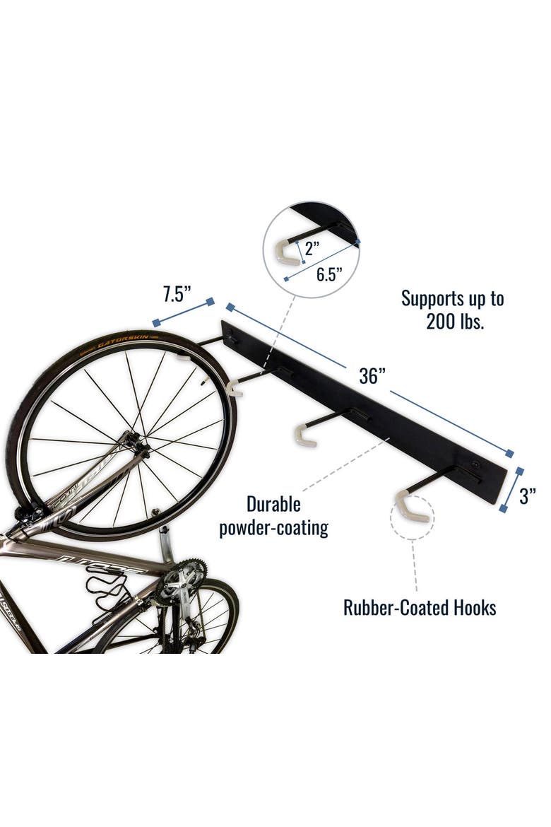 Blackstone Bike Storage Rack | 4 Bikes | Black, Alternate, color, Black