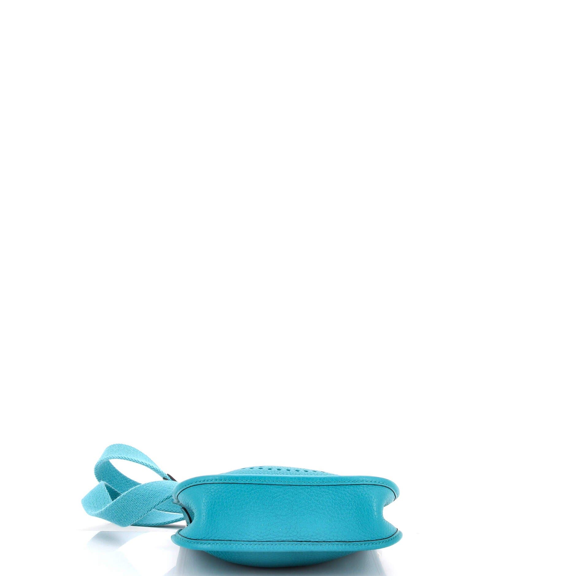 Pre-Owned Hermes Evelyne Bag Gen III Clemence TPM, Alternate, color, Bleu Paon