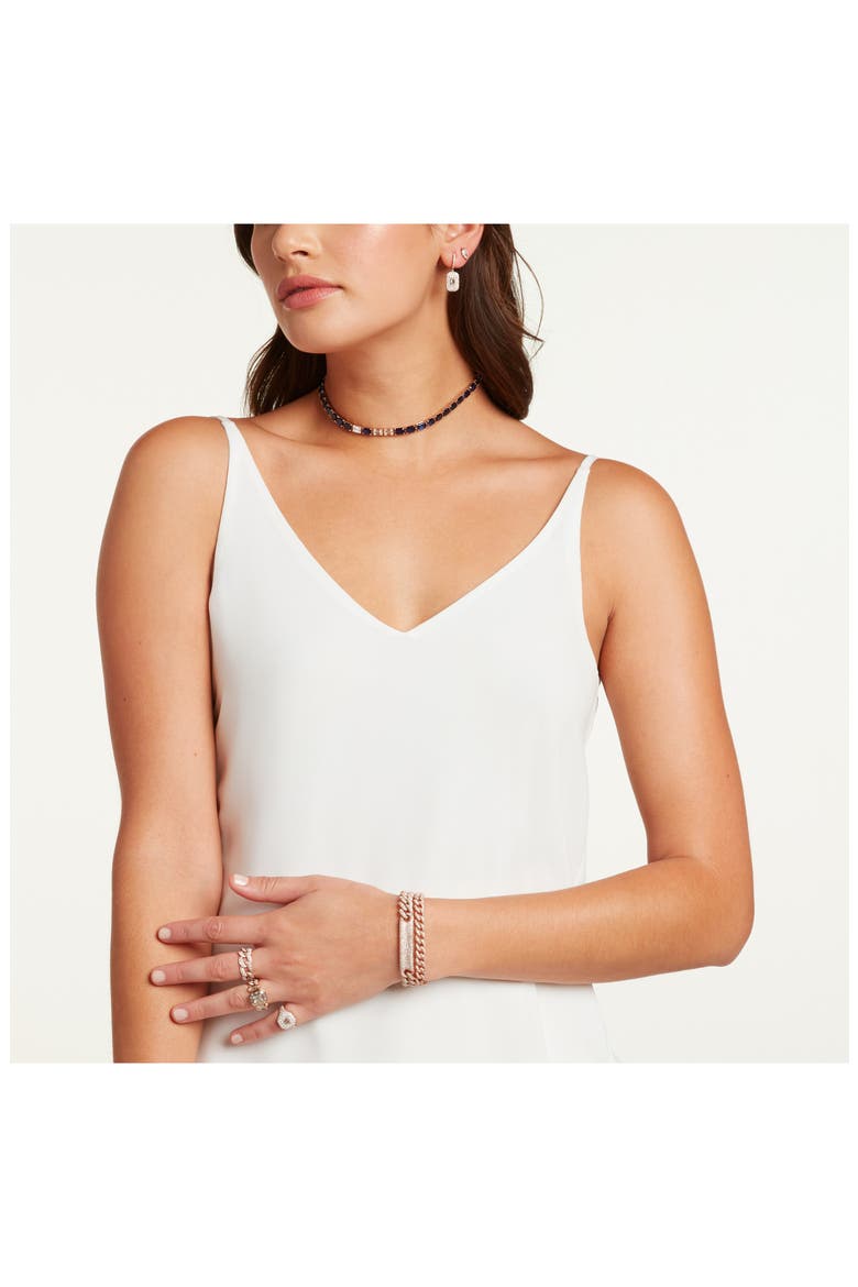 Pavé & Baguette Drop Earrings, Alternate, color, DIAMOND