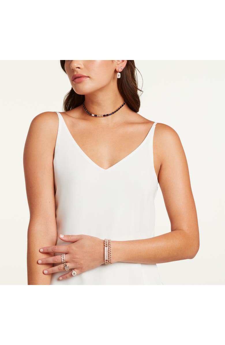 SHAY Pavé & Baguette Drop Earrings, Alternate, color, Diamond