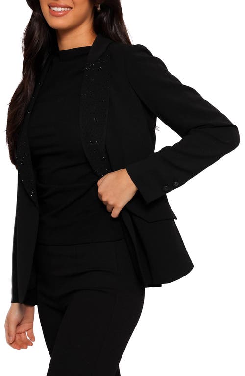 Petal And Pup Petal & Pup Luda Embellished Peal Lapel Blazer In Black