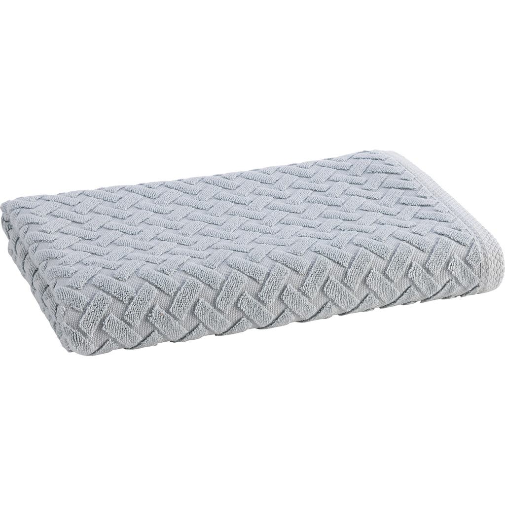 Christy Trellis Textured Cotton Rayon Fibre Blend Soft Bath Towels In Glacier
