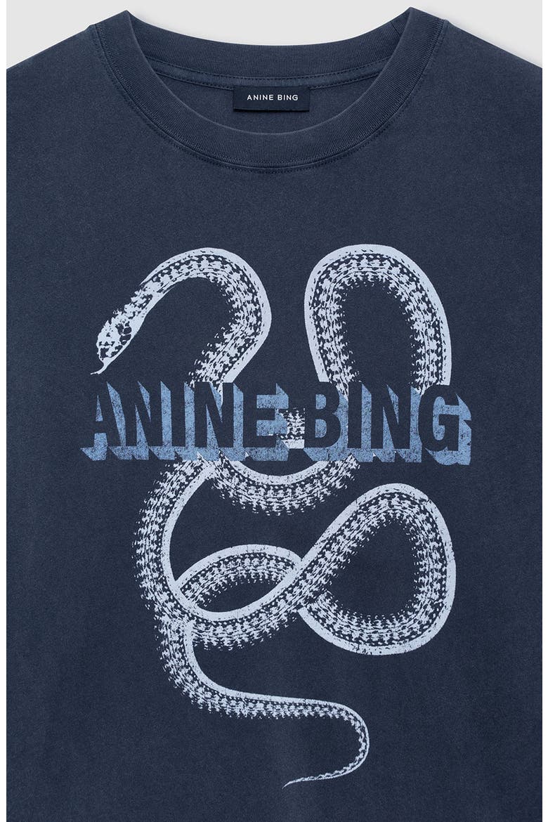 ANINE BING Lili Snake Tee T-Shirt (Women) | Nordstrom