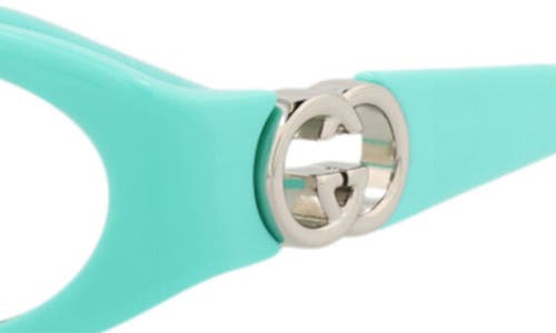 Gucci 54mm Oval Sunglasses In Green