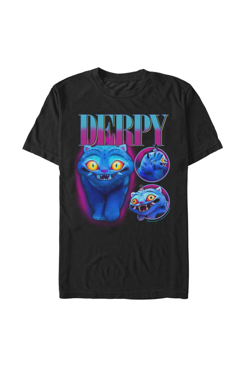 Men's Supernatural Derpy Short Sleeve Graphic T-Shirt, Main, color, Black