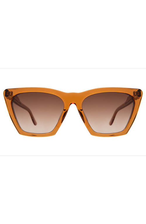 Illesteva Lisbon 57 Sunglasses in Cider /Brown 