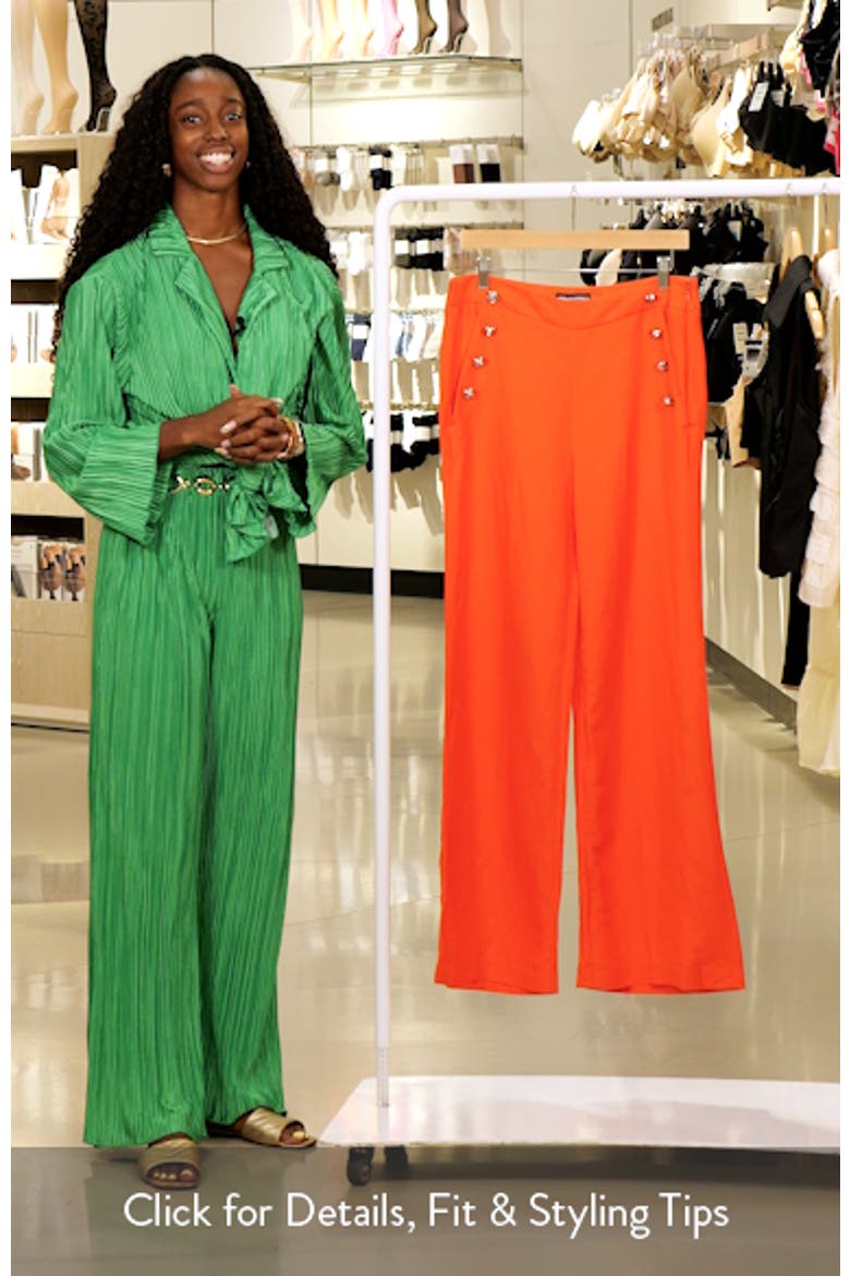 Linen Blend Sailor Pants video
