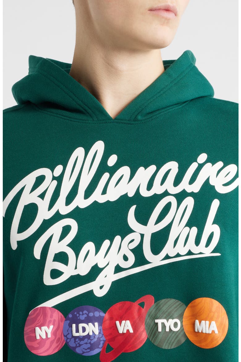 Script Cotton Graphic Hoodie, Alternate, color, RAIN FOREST