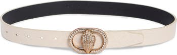 Mayfair Snake Embossed Leather Belt