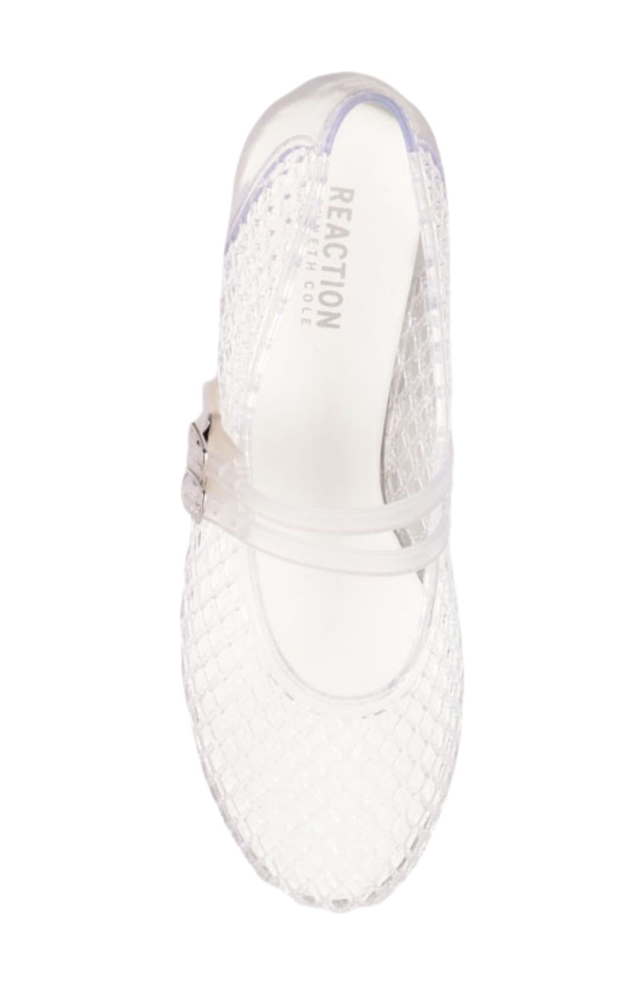 Malibu Mesh Mary Jane Flat, Alternate, color, CLEAR