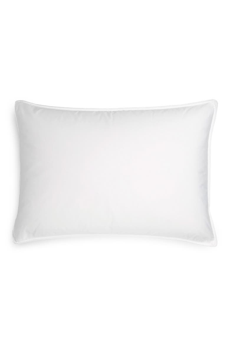 Luxury Down 400 Thread Count Pillow, Main, color, WHITE