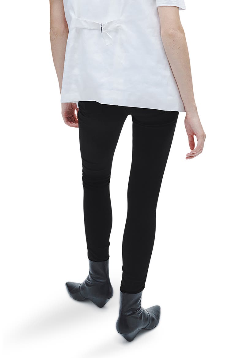 Nina High Waist Skinny Jeans, Alternate, color, BLACK