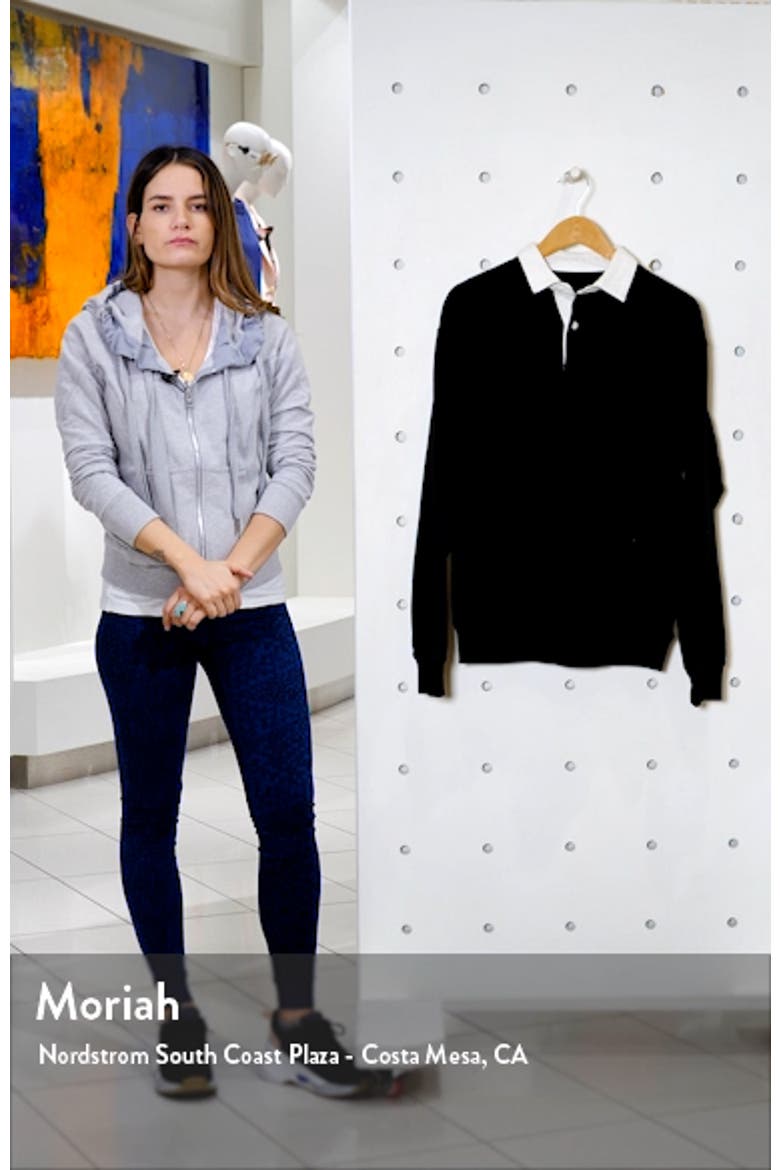 Contrast Polo Sweatshirt video