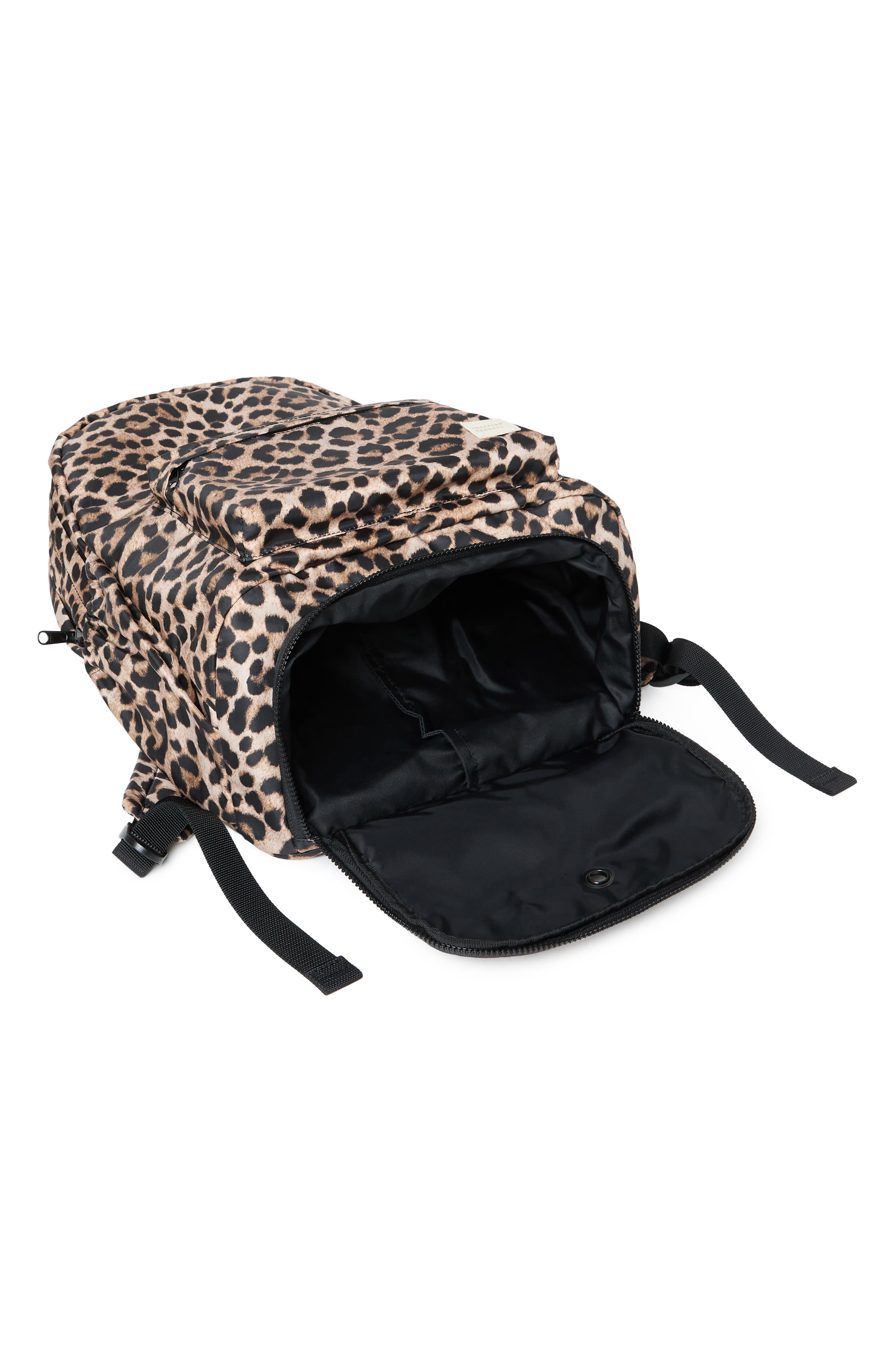 Stevie Nylon Backpack, Alternate, color, BRUSHED LEOPARD