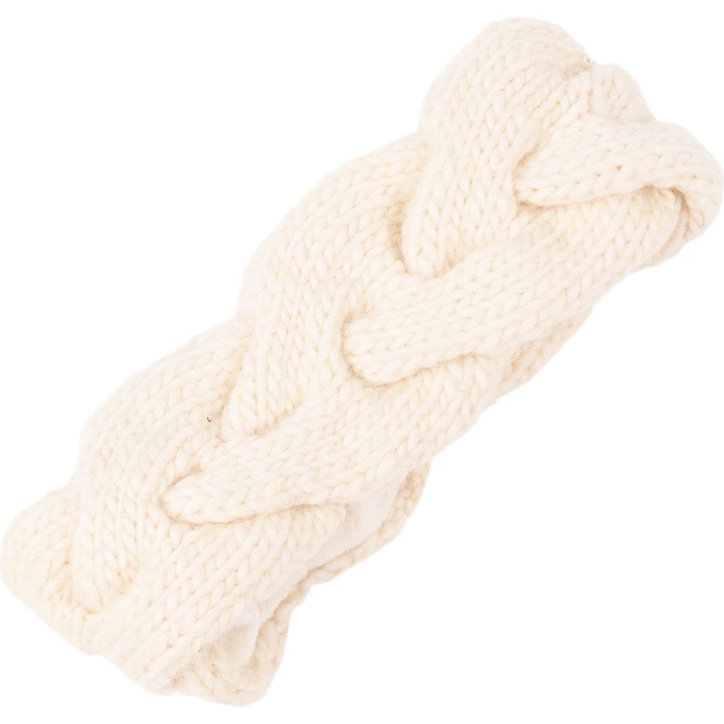 Nirvana Designs Braided Headband In White
