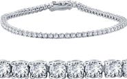 Bliss Diamond 3 Carat Round Cut Lab Grown Diamond Tennis Bracelet In 14k Gold 7"