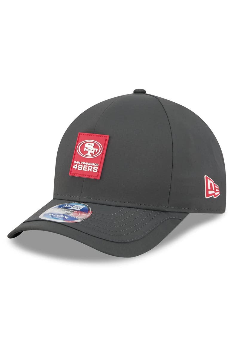 New Era Men's New Era Charcoal San Francisco 49ers 2025 Sideline Cold Weather 9FORTY M-Crown Adjustable Hat, Main, color, Charcoal