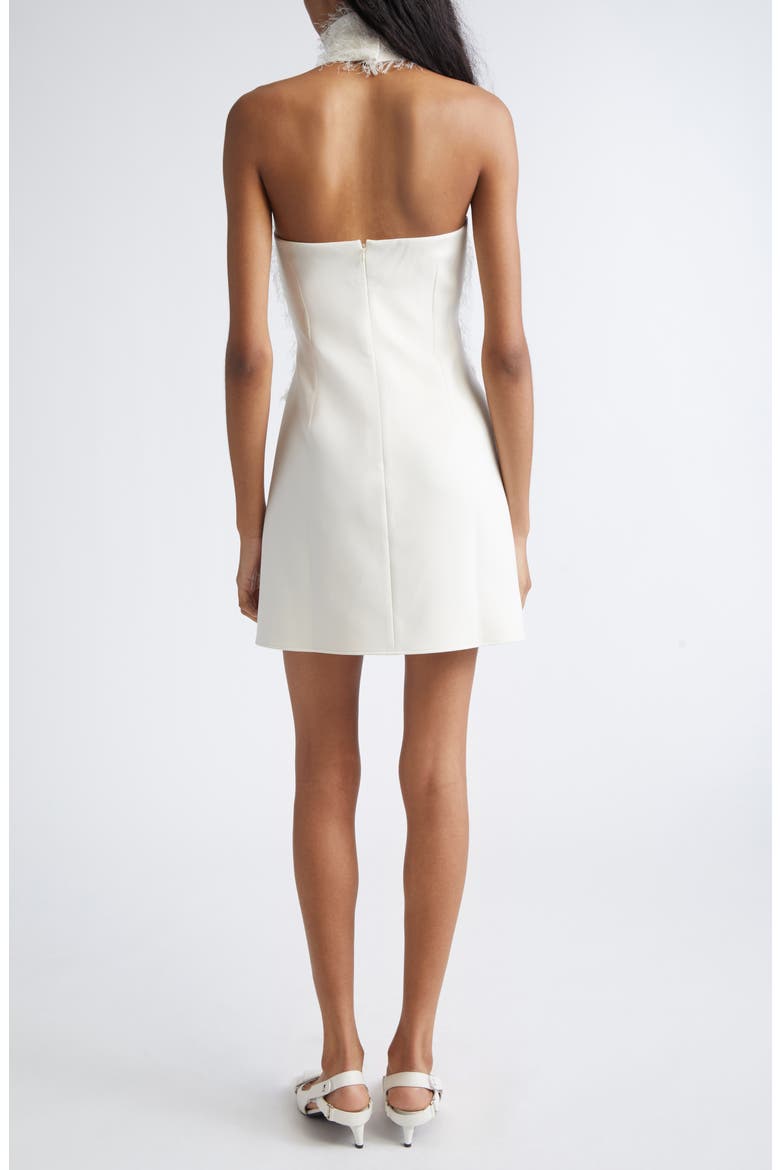 Feather Thread Halter Dress, Alternate, color, NATURAL