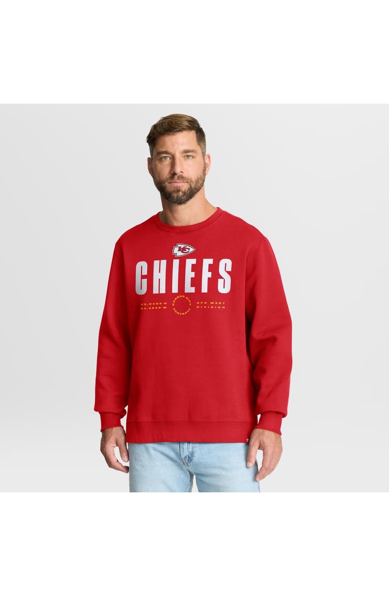 FANATICS Men's Fanatics Red Kansas City Chiefs Direct Handoff Legacy Pullover Sweatshirt, Main, color, Red