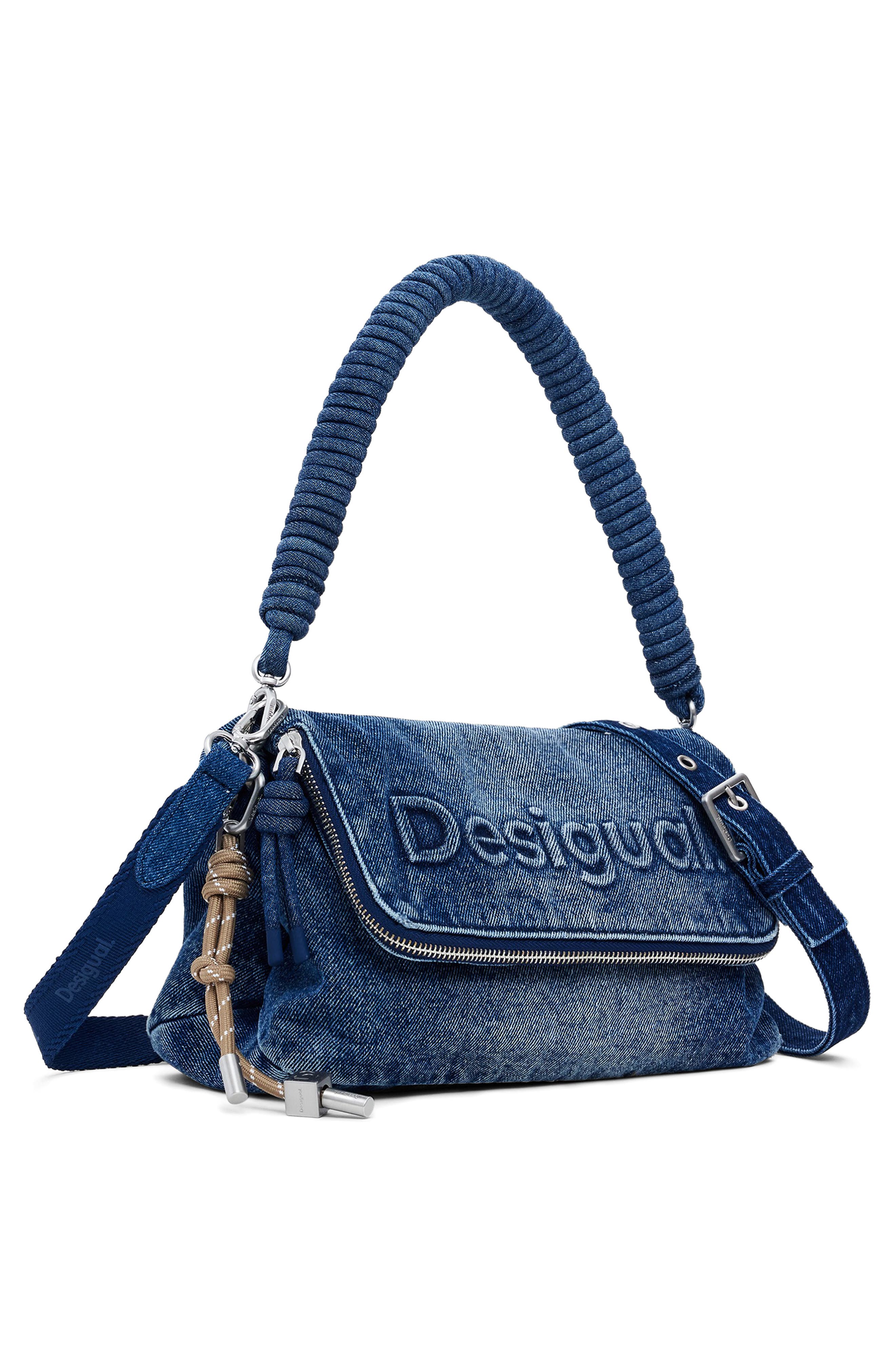 Desigual Denim Crossbody Bag, Alternate, color, Medium Blue
