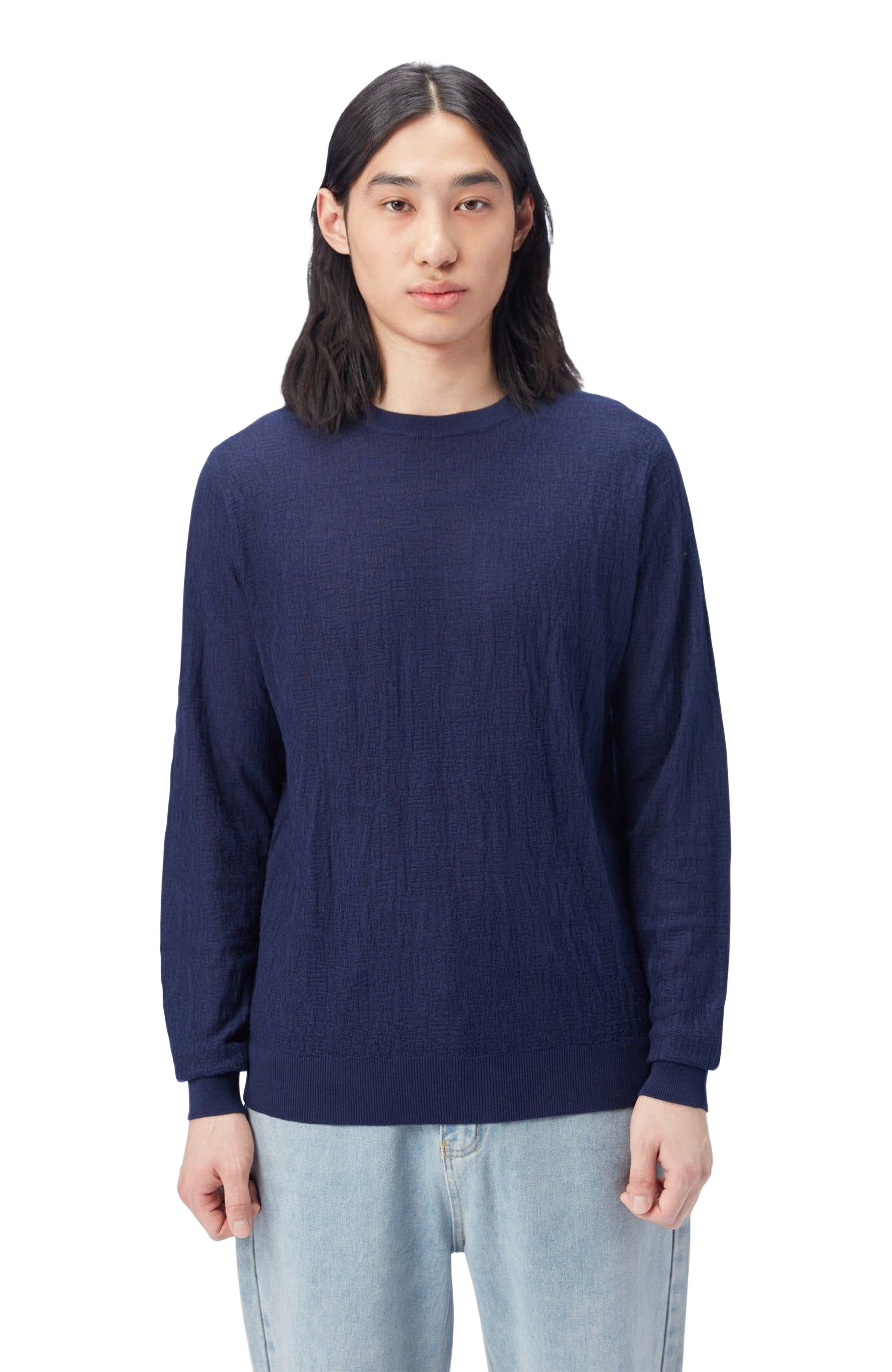 Lightweight Silk Cashmere Textured Sweater - image 2
