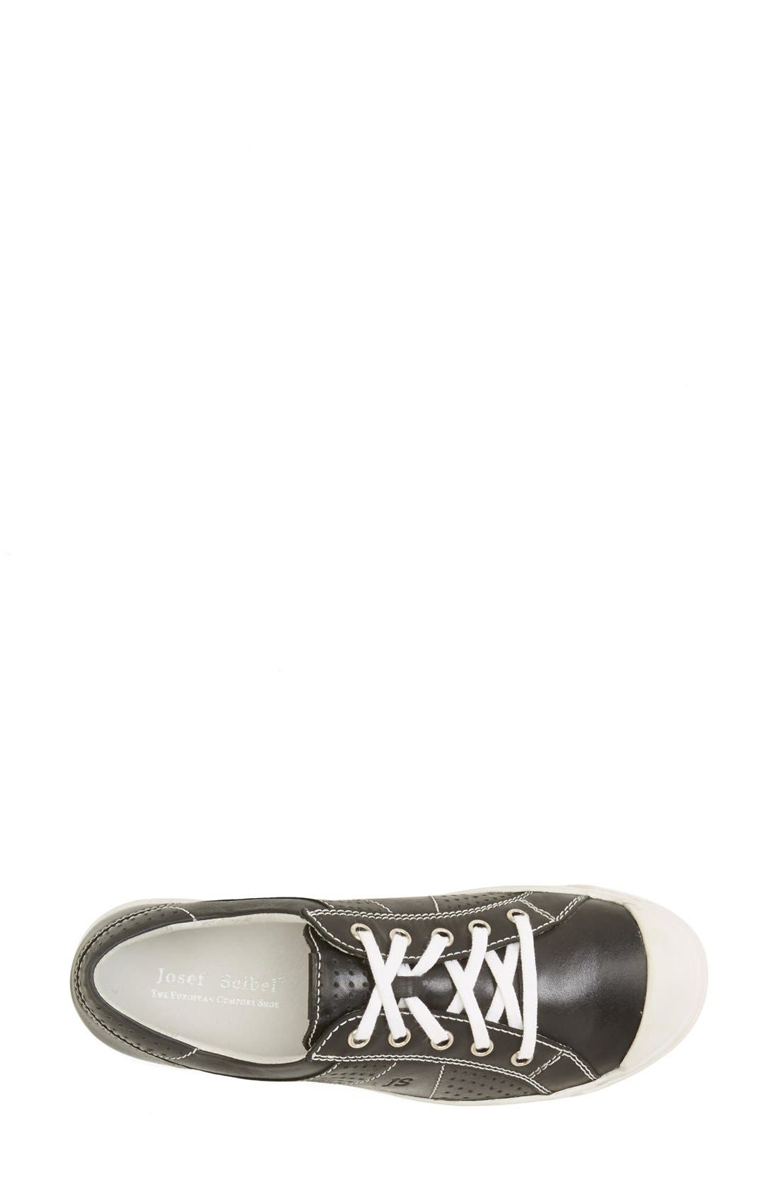 'Lilo 13' Leather Sneaker, Alternate, color, BLACK LEATHER