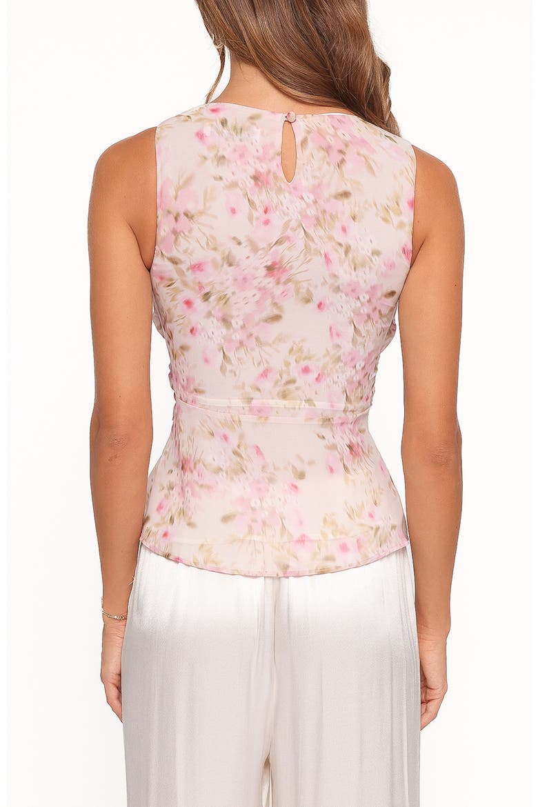 Limona Peplum Top, Alternate, color, BLURRED PINK FLORAL