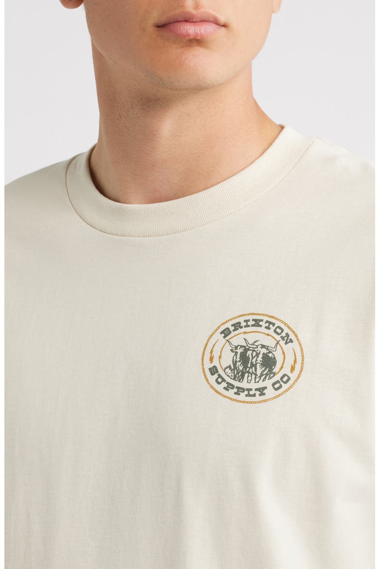 Steele Graphic T-shirt, Alternate, color, CREAM