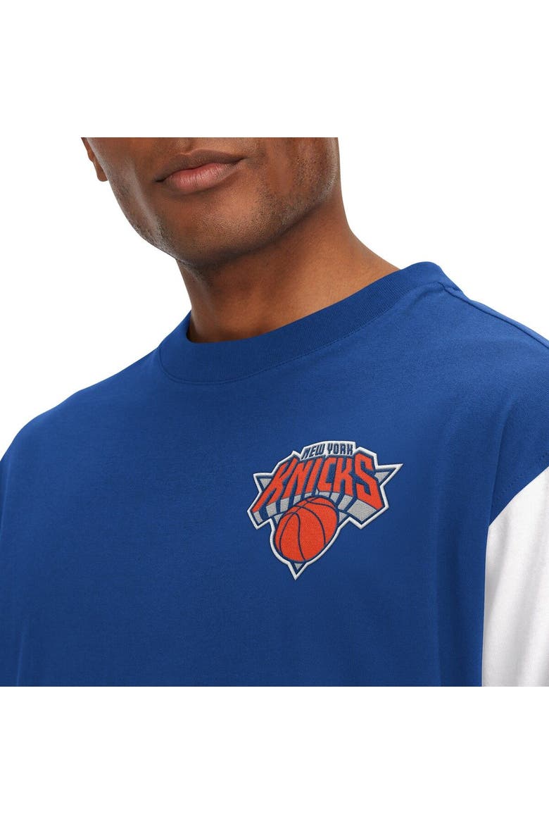 Men's Tommy Jeans Royal New York Knicks Richie Color Block Long Sleeve T-Shirt, Alternate, color, Royal