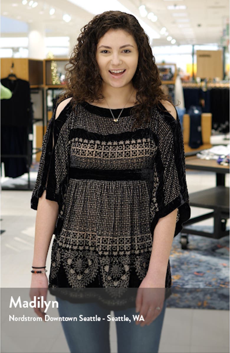 Meryl Grommet Detail Wide Leg Jeans, sales video thumbnail