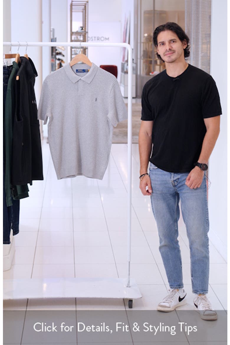 Johnny Collar Rib Cotton Polo Sweater video