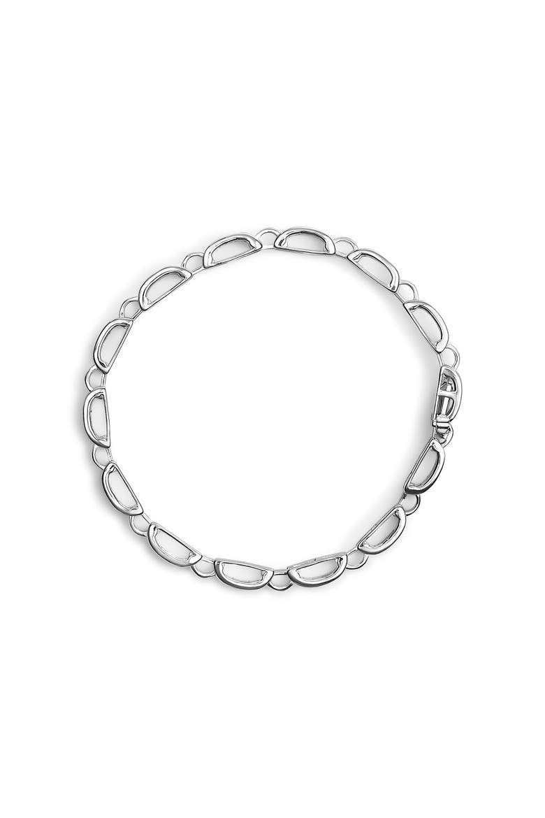 14K White Gold 1.00 Cttw Princess-Cut Diamond Link Bracelet -, Alternate, color, White