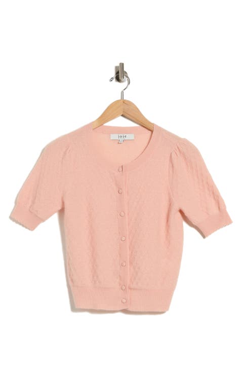 Pointelle Cashmere Cardigan