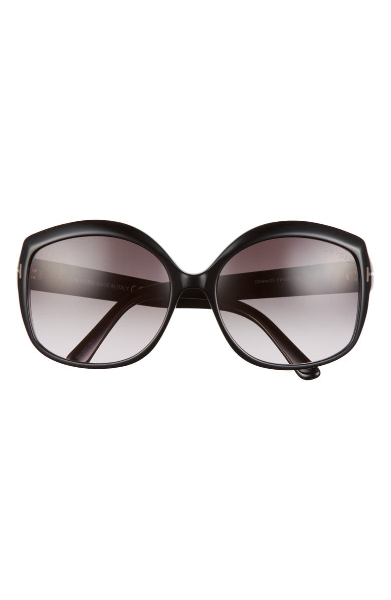TOM FORD Chiara-02 56mm Round Sunglasses, Main, color,