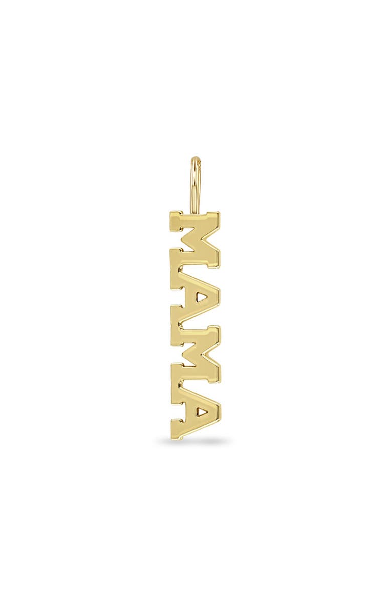 Zoë Chicco Tiny Mama Charm, Main, color, Yellow Gold