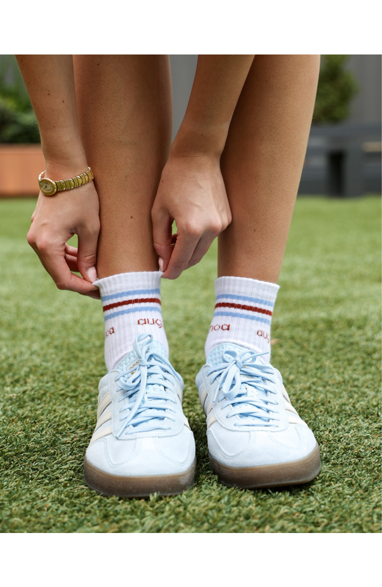 AUGUSTNOA The Best Striped Ankle Sock, Alternate, color, Stripe/Brown & Blu