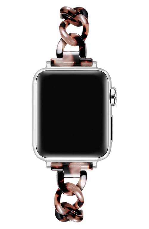 The Posh Tech Kit Tortoise Print Apple Watch® Watchband In Natural Tortoise