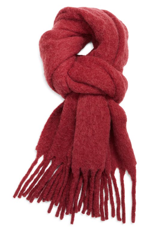 Totême Toteme Fuzzy Alpaca Blend Scarf In Red