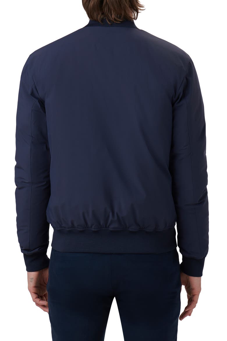 Water Resistant Reversible Bomber Jacket, Alternate, color, NAVY