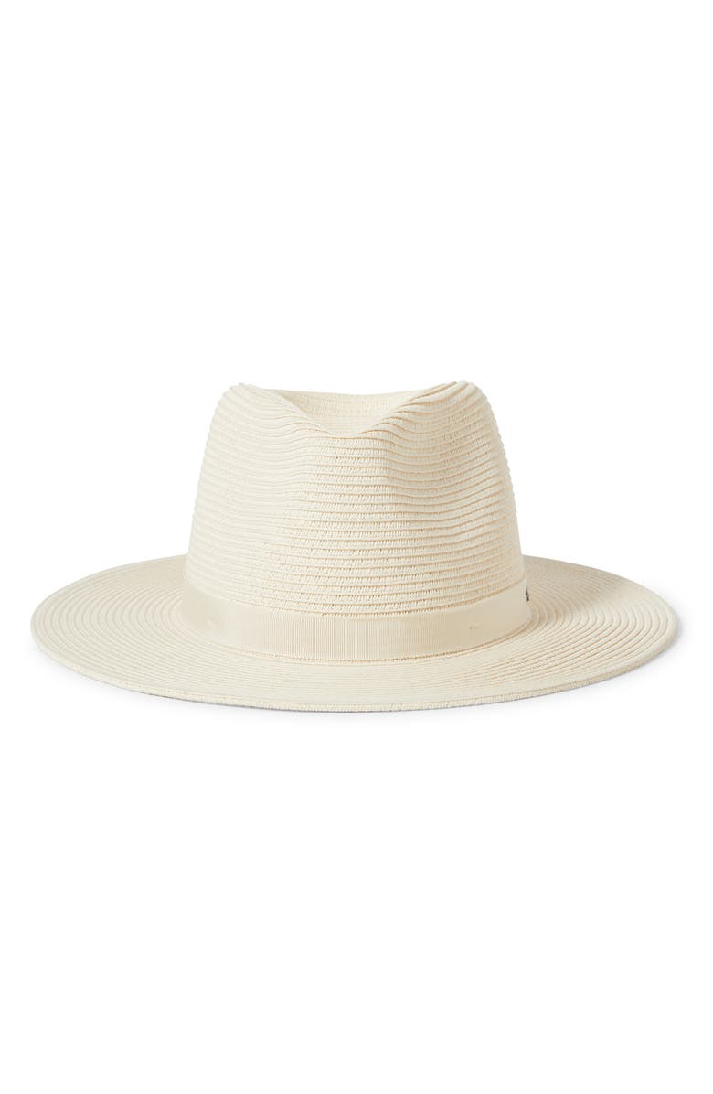 Brixton Carolina Packable Straw Hat, Main, color, Bone/ Bone
