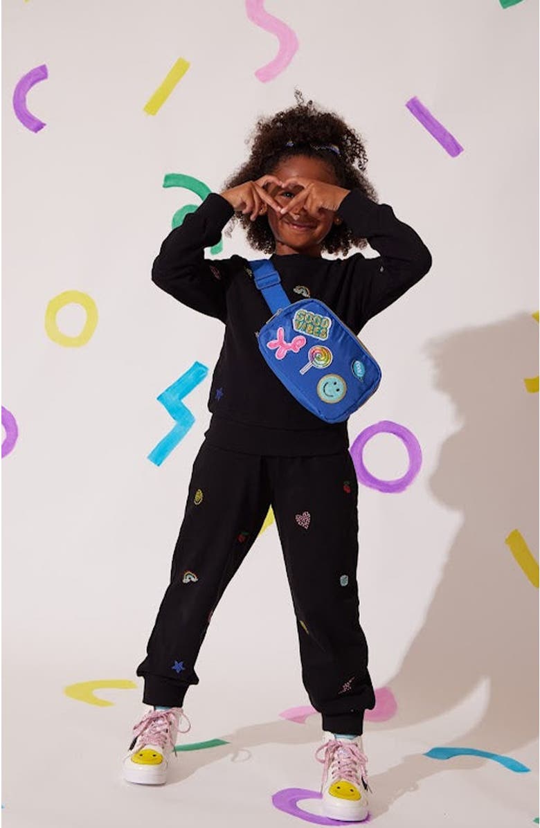 Lola + The Boys Crystal Doodle Set, Alternate, color, Black