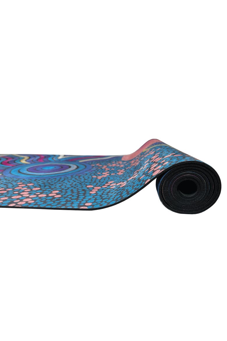 3mm Washable Workout Mat, Alternate, color, Deep purples, blues and orange