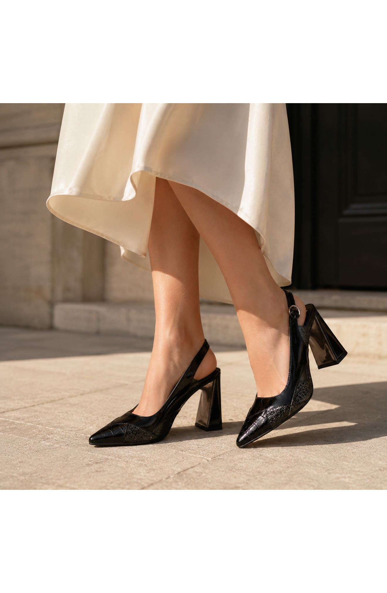 Francis Slingback Pump, Alternate, color, BLACK MULTI