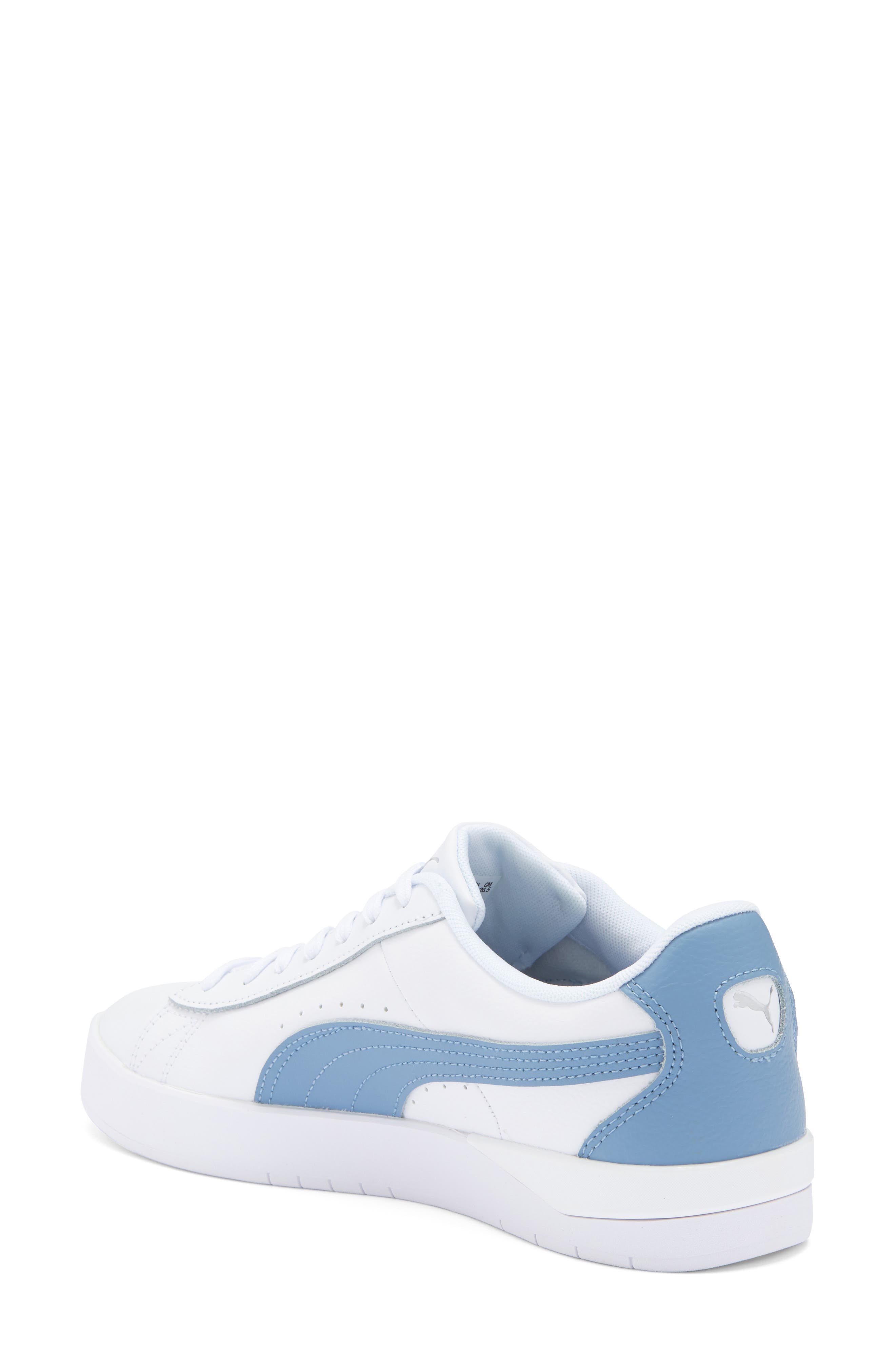 PUMA Jada Classic Sneaker, Alternate, color, Puma White-Zen Blue- Silver