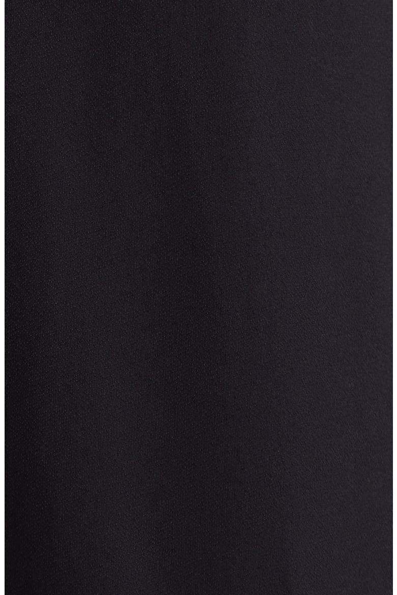 Satin Sash Crepe Skirt, Alternate, color, BLACK
