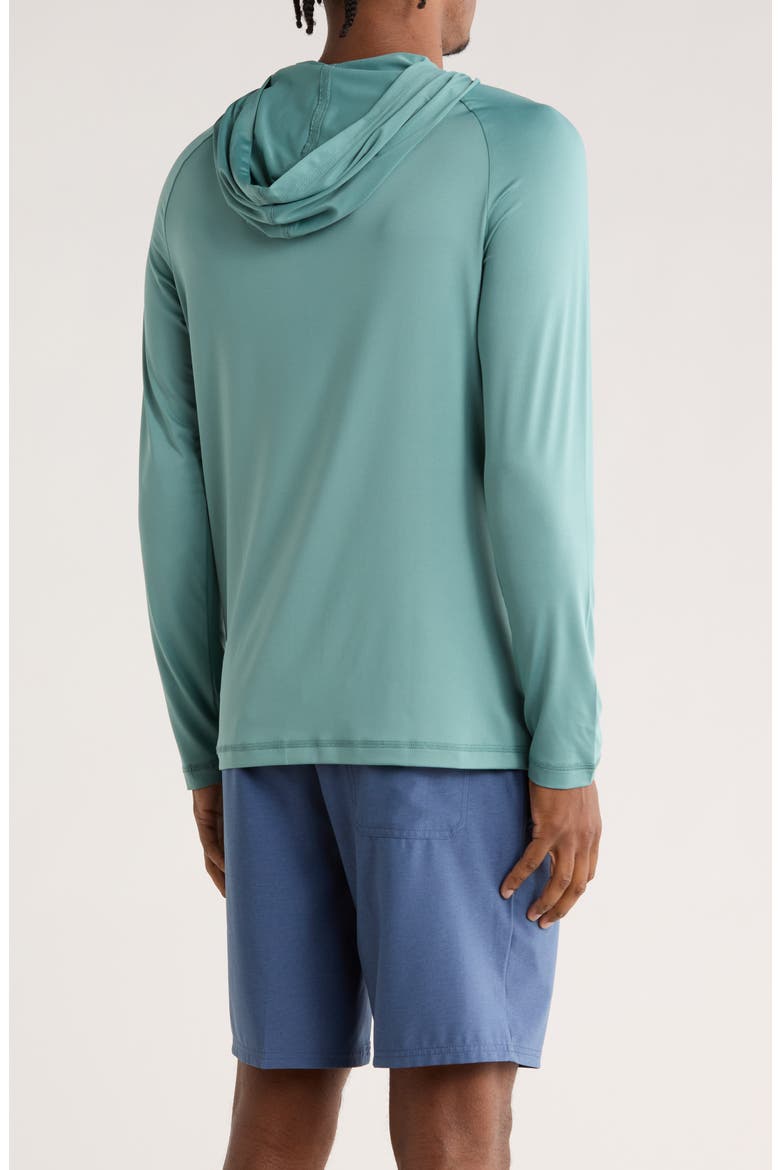 Palm Tree UPF 50+ Hooded Sun Shirt, Alternate, color, ARTILLERY