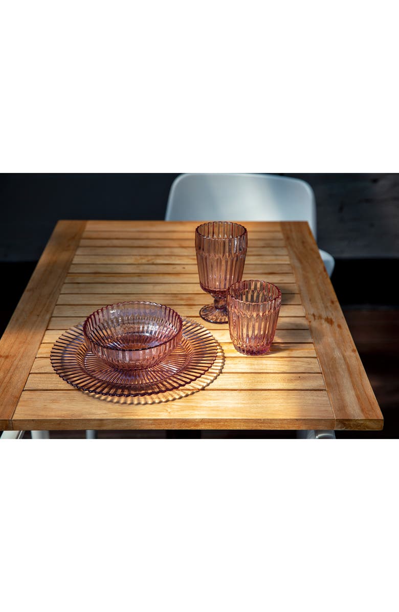 Fortessa Archie Set of 4 Pink Dinner Plates, Alternate, color, Pink